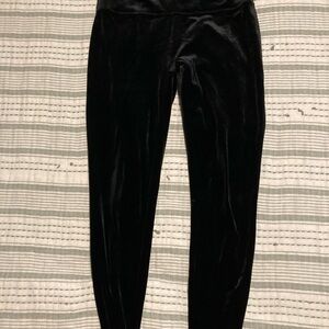 SPANX Black Leggings with Red Brand Tag